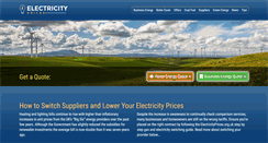 Desktop Screenshot of electricityprices.org.uk